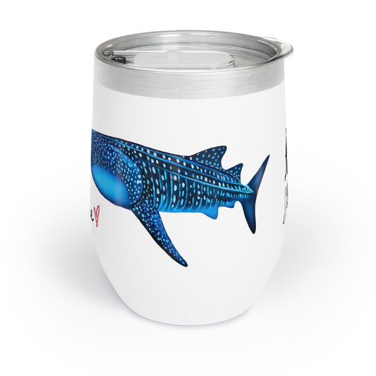 Tulum Whale Shark Chill Wine Tumbler